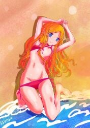 blonde_hair blue_eyes frenda_seivelun isotop solo_female swimsuit to_aru_kagaku_no_railgun to_aru_majutsu_no_index