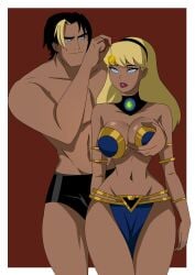 1boy 1boy1girl 1girls 2d abused belly_dancer belly_dancer_outfit big_breasts blonde_female blonde_hair blue_eyes breasts busty child_bearing_hips cleavage curvy dancer dancer_outfit dc_comics dcau female femsub ghostlessm groping groping_breasts groping_from_behind harem_girl harem_outfit hi_res hypnosis justice_league_unlimited kara_danvers kara_zor-el kryptonian kryptonite large_breasts legs light-skinned_female lipstick male maledom mind_control navel pendulum power_boy sensual slave slave_bikini slave_outfit supergirl superman:_the_animated_series superman_(series) thick_thighs thighs voluptuous wide_hips