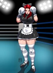 1girls 2022 abs artist_name athletic athletic_female boxer boxing boxing_gloves boxing_ring boxing_stance breasts commission eyebrows eyelashes eyes female female_focus fighter fit fit_female gabocaricaturas gloves grey_boxing_gloves grey_gloves hair hips human humanoid legs light-skinned_female light_skin lips original original_character shoes thick thick_hips thick_legs thick_thighs thighs toned toned_female voluptuous watermark white_shoes wide_hips