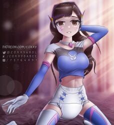 1girls abdl asian asian_female coxxy d.va diaper female female_only overwatch solo_female