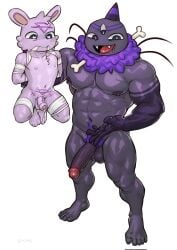 <3_eyes 2022 3_eyes 4_toes 5_fingers 5_toes abs anthro anthro_on_anthro arachnid arms_tied arthropod ball_size_difference balls barefoot big_dom_small_sub big_muscles big_penis blush bodily_fluids bondage bone bound cult_of_the_lamb cum cum_drip dominant dripping drooling duo erection fangs feet fingers follower_(cult_of_the_lamb) foreskin fur gag gagged genital_fluids genitals heart helob_(cult_of_the_lamb) hi_res holding_character humanoid_feet humanoid_genitalia humanoid_penis kiwi_hugh lagomorph legs_tied leporid male male/male mammal markings multi_eye muscular muscular_anthro muscular_male navel nipples non-mammal_balls non-mammal_nipples nude obliques open_mouth open_smile pecs penis penis_size_difference plantigrade pubes rabbit saliva simple_background size_difference smile spider spider_legs standing toes tongue tuft video_games white_background wraps