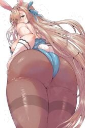 1girls 2022 ass asuna_(blue_archive) asuna_(bunny)_(blue_archive) blonde_hair blue_archive blue_eyes blue_leotard breasts bunny_ears bunny_girl bunnysuit female female_only hair_over_one_eye hi_res highleg_leotard hips huge_ass huge_breasts leotard light-skinned_female light_skin long_hair sheer_legwear slim_waist thick_thighs thighs tights very_long_hair wakura_(gcdan) wide_hips