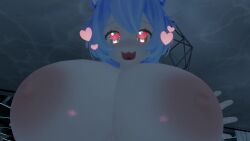 3d 4runnerz :3 :d animated blue_hair heart_eyes huge_breasts mp4 no_sound pov tagme video vrchat