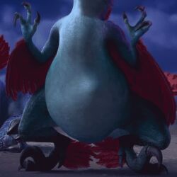 animated belly_bulge dinosaur gavin_(ice_age) gif ice_age_(series) ice_age_collision_course male male_only screencap screenshot tagme vore