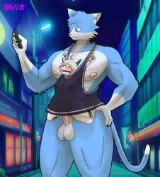 10ne-v abs absurd_res alexa_(10ne-v) anthro ball_gag ball_tuft balls big_breasts big_dom_small_sub blue_body blue_fur blush blush_lines bodily_fluids bound breasts canid canine cellphone chains clothing domestic_cat dominant duo erection fanny_packing felid feline felis female female_penetrated forced forced_orgasm fox fucked_silly fur gag genitals grey_hair hair hi_res lactating lactating_through_clothing living_machine looking_pleasured machine male male/female mammal muscular muscular_male night nipples orgasm orgasm_face outside pecs penetration penis phone public public_humiliation restrained robot size_difference solo standing tuft wet wet_clothing