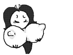 animated big_breasts black_hair breast_shake breast_squeeze stick_figure stickle tagme