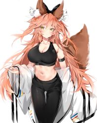 big_breasts blush breasts fate/extra fate/grand_order fate_(series) hi_res long_hair looking_at_viewer silver_(chenwen) tagme tamamo_no_mae_(fate) white_background