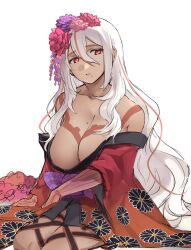 ai:_the_somnium_files ai:_the_somnium_files_-_nirvana_initiative breasts guttokitechu kimono kimono_down large_breasts mole mole_on_breast solo tama_(ai:_the_somnium_files) tanned tanned_female tanned_skin visible_nipples