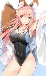 fate/extra fate/grand_order fate_(series) hi_res highres long_hair pink_hair silver_(chenwen) tagme tamamo_no_mae_(fate)