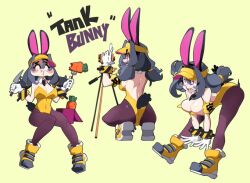 bongfillstudent bunny_industry_(bongfillstudent) bunnysuit female_only oc tank_bunny_(bongfillstudent)