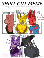 bat big_breasts cherrycaveties clerk_clara deer doe_vinci elphabat fox mata_hairy monkey rabbit rain_(ttcc) shirt_cut_meme toontown_bat toontown_corporate_clash toontown_deer toontown_fox toontown_monkey toontown_online toontown_rabbit