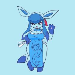 big_breasts breasts female glaceon pokémon_(species) pokemon pokemon_(species) tagme zamuzaza2