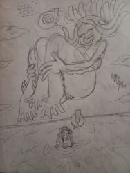 caronin48 caronin98 chelsea_(ruby_gillman) chelsea_van_der_zee dreamworks female giantess hand_drawn imminent_anal_vore ruby_gillman ruby_gillman,_teenage_kraken tagme