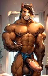 ai_generated balls bara beefy big_balls big_penis cantsleep96 cocky daddy equid equine equine_genitalia equine_penis erection furry furry_only horse male male_only manly muscular muscular_male penis veiny_penis