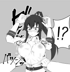 assisted_exposure breasts female frag_0416 kantai_collection nipples yahagi_(kantai_collection)