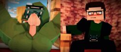 1boy 1girls 3d animated blonde_hair breasts clothed_male erect_nipples erect_penis female goblin_female horny_female human_male humanoid_penis iamcringe ian_cringe_(iamcringe) male masturbation mine-imator minecraft nindi_keneya_(iamcringe) now_you're_thinking_with_portals nude_female orange_eyes outside pointy_ears portal_sex spread_legs tagme vaginal_insertion vaginal_penetration wet_pussy