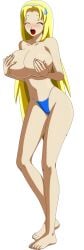 1:3 1girl 2016 blonde_female blonde_hair blue_bottomwear closed_eyes color covering covering_nipples covering_self deviantart diadem embarrassed embarrassed_female female large_breasts light_skin light_skinned_female long_blonde_hair long_hair long_hair_female max10x10x10 navel nervous_sweat no_bra no_shirt open_mouth questionable solo solo_female solo_focus sweatdrop topless topless_female transparent_background ucogi voluptuous voluptuous_female waist_length_hair wide_hips young young_adult young_adult_woman