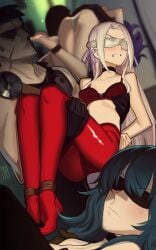 3boys 3girls absurdres angry arms_behind_back ass bad_end bandit bare_arms bare_legs bare_midriff bare_shoulders barefoot bdsm bent_over bernadetta_von_varley big_ass black_blindfold black_bra blindfold bondage bound bound_ankles bound_legs bound_wrists bra breasts byleth_(female)_(fire_emblem) byleth_(fire_emblem) byleth_(fire_emblem)_(female) cad_(caddo) captured carrying carrying_over_shoulder carrying_person choker clenched_teeth commission edelgard_von_hresvelg faceless faceless_male female female_focus femsub fire_emblem fire_emblem:_three_houses gloves green_hair hair_between_eyes highres humiliation indoors kaddo kidnapping legs long_hair male maledom medium_hair midriff multiple_boys multiple_doms multiple_girls multiple_subs muscles nintendo panties pantyhose partially_undressed princess_carry purple_hair red_bra red_panties red_pantyhose restrained rope second-party_source shoulders small_breasts solo_focus student sweat teacher teacher_and_student teal_hair underwear very_long_hair white_blindfold white_hair white_panties