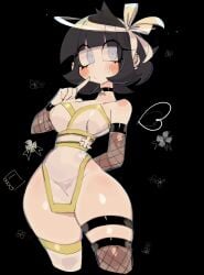 1girls 2024 2d 2d_(artwork) ass azazel_(helltaker) bangs big_ass big_breasts big_butt black_hair blue_eyes blush blushing blushing_at_viewer breasts butt choker cleavage clothed clothed_female clothing color colored cross curvaceous curvy curvy_body curvy_female curvy_figure ear_piercing elbow_gloves fantasy female female_focus female_only fishnet_armwear fishnet_legwear fishnet_stockings fishnets full_color hair halo headgear helltaker hips huge_butt kunoichi kunoichi_dress large_ass large_butt light-skinned_female light_skin looking_at_viewer seductive short_hair solo solo_female solo_focus stockings thick_thighs thighhighs thighs usa37107692 video_game video_game_character voluptuous voluptuous_female