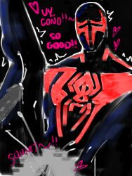 across_the_spider-verse anthro cock cum cum_in_pussy cuntboy dick digital_media_(artwork) dirty_talk fat_pussy furrowed_brow intersex legs_spread male_only marvel masked miguel_o'hara pussy pussy_juice sketch squirting squirting_from_pussy