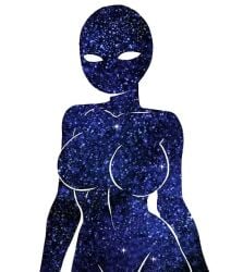 big_breasts cosmic_skin female_only galaxy no_pupils solo_female tagme white_background