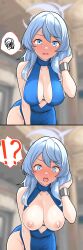 ako_(blue_archive) ako_(dress)_(blue_archive) blue_archive breasts dress exposed_breasts female frag_0416 nipples wardrobe_malfunction