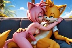 ai_generated amy_rose anal anal_orgasm anal_sex anus bisexual bisexual_male cum cum_drip cum_in_ass cum_in_mouth cum_in_pussy cum_inside cum_on_body cum_on_face penis penis_in_ass penis_out sex sonic_(series) sonic_the_hedgehog_(series) sucking sucking_penis tails tails_the_fox tails_touching umbrellatech umbrellatech_(artist) uncensored uncensored_anus uncensored_breasts uncensored_nipples uncensored_pussy uncensored_vagina