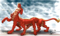 1boy balls chinese_dragon cum cumshot dragon dragon_taur frontal_taur_balls frontal_taur_genitals frontal_taur_penis lion21 male male_only masturbation messy multi_balls multi_genitalia multi_leg multi_limb multi_penis multi_taur orgasm penis scalie slinkydragon_(colorist) solo taur tetraphallia