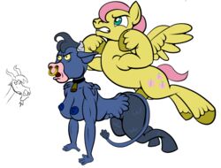 equine female fluttershy_(mlp) friendship_is_magic hooves horse humor iron_will_(mlp) male minotaur minotaur_female my_little_pony pegasus pony ragingsemi rule_63 straight_hair wings