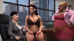 ai_generated animated animation audio bending_over black_hair blackmail bounce bouncing_ass bra degraded degrading humiliated humiliating humiliation interracial jabbaman58 jiggle jiggling_ass lingerie mp4 nico_robin office office_lady one_piece panties skyscraper spank spanked spanked_butt spanking tagme the_boondocks video woman_only yuri