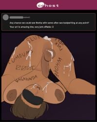 1dickgirl 2024 after_anal after_sex anal areolae ask_blog balls big_breasts big_penis blindfold body_writing breasts bretta_(capydiem) capy_diem cohost_ask cum cum_in_ass cum_inside dark-skinned_futa dark_skin dickgirl dickgirlsub futa_sans_pussy futanari futasub human humanoid_penis hung_bottom nipples nude on_back penis solo uncircumcised unretracted_foreskin upside-down