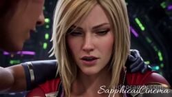 2girls against_wall ai_generated alien_girl alien_humanoid animated blonde_hair bodysuit clothed_sex dc dc_comics female injustice_2 karen_starr kissing kissing_while_tribbing koriand'r kryptonian longer_than_2_minutes longer_than_3_minutes longer_than_4_minutes making_out missionary_position missionary_tribadism power_girl power_girl_(injustice) red_hair sex sound starfire starfire_(injustice) superheroine superman_(series) tagme tamaranean teen_titans video yuri