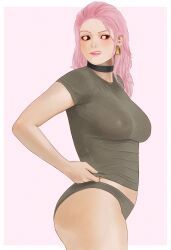 1girls 2020s 2026 2d ahsern19552 arms ass belly big_ass big_boobs big_breasts big_butt big_hips big_thighs big_tits black_sclera blush blushed_face blushing blushing_female boobs breasts butt choker clothing color colored digital_art digital_drawing_(artwork) digital_media digital_media_(artwork) ear_piercing ear_ring earring earrings ears eyebrows eyelashes eyes eyes_open female female_focus female_only fingers grey_clothes grey_clothing grey_shirt grey_underwear hair hands hi_res high_quality high_resolution highres hips human human_female human_focus human_only humanoid jujutsu_kaisen legs light-skinned_female light_body light_skin lips long_hair looking_away mouth mouth_open neckwear nipples nipples_visible_through_clothing nose open_eyes open_mouth panties pierced_ears piercing piercings pink_eyes pink_hair questionable shaded shadow shirt side_view solo solo_female solo_focus standing stomach tagme teeth teeth_showing teeth_visible thick thick_ass thick_butt thick_hips thick_legs thick_thighs thighs tits topwear underwear uro_takako voluptuous voluptuous_body voluptuous_female waist white_background wide_ass wide_butt wide_hips wide_thighs