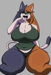 big_breasts breasts cleavage dewwydarts dewwydartz female furry huge_breasts mia_(dewwydartz) tagme thick_thighs wide_hips
