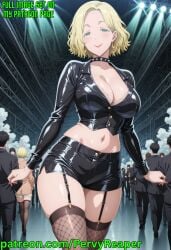 ai ai_art ai_generated blonde_hair ferris_olston green_eyes milf tomo-chan_wa_onna_no_ko