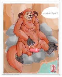 1anthro 1boy after_masturbation anthro anthro_focus anthro_only beast brown_fur chubby_anthro chubby_male claws cum cum_on_fingers cum_on_penis curved_horns cute cute_boy cute_male dark_fantasy fantasy fennec_(artist) floppy_ears furaffinity_link furry furry_only gentle hi_res horns huge_breast jim_henson knot knotted_penis labyrinth labyrinth_(1986) large_tail looking_at_viewer ludo male male_only male_solo orange_eyes penis_focus rock rocks semen semen_on_penis solo solo_focus spread_legs tail tongue_out yeti