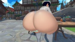 1boy 3d ass ass_focus behind_view big_ass bottom_heavy bottomless bottomless_male bubble_ass bubble_butt fat_ass femboy feminine_male genshin_impact giant_ass gigantic_ass huge_ass hyper hyper_ass male male_focus male_only massive_ass mihoyo round_ass solo sonivvnsfw thick_ass thong venti_(genshin_impact) vrchat wide_hips
