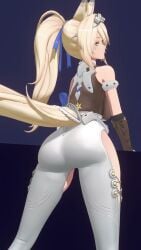1girls 3d 3d_animation animated ass ass_focus big_ass big_thighs blonde_hair blue_eyes bouncing bouncing_ass breasts clothed clothing dat_ass female futaholic horse_ears horse_girl horse_tail light-skinned_female light_skin long_hair no_sound shaking shaking_ass sigrid_(zenless_zone_zero) tagme teasing teasing_viewer thick_thighs thighs video zenless_zone_zero