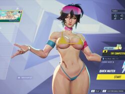 ass_focus bikini breasts jubilee jubilee_(marvel_rivals) marvel marvel_rivals mod video