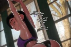 crimsoncrow_va dat_ass fat_ass huge_ass smitty34 tagme teenage_girl teenager the_incredibles video violet_parr voice_acted
