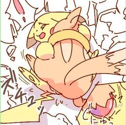 anal anal_sex buizel dayan furry gay hindpaw male nintendo no_humans penetration pikachu pokemon tail