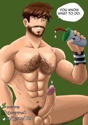 beard ben_10 ben_tennyson evercras male_only naked_male nude_male solo_male