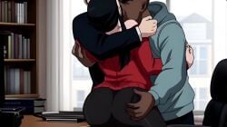 ai_generated animated animation audio big_ass big_booty big_butt big_butt_(female) black_hair black_pants blackmail boots bounce cuckold cuckolding double_team gangbang grabbing_ass grabbing_booty grope groped groping interracial jabbaman58 jiggle jiggle_physics mp4 murdoch_swan office smirk smirking spy_x_family squeeze tagme talking_to_another taunting video yor_briar yor_forger
