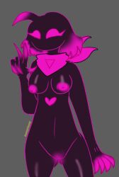black_body magenta_eyes magenta_hair magenta_nipples oc original_character pink_nipples pussy shadow sunnypawsy