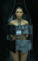 ai_generated alyx_vance citadel covered_breasts covered_vagina half-life_(series) half-life_2 nude nude_female prisoner