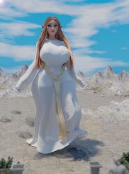 big_breasts cosplay feet galadriel giant_breasts giantess gigantic_breasts huckleberry8181 larger_female nintendo princess_zelda thick_thighs zelda_(breath_of_the_wild)