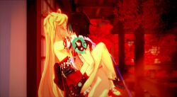 3d aether_(genshin_impact) anal carrying couple crossdressing cum cum_in_ass gay genshin_impact male male/male male_only tagme xiao_(genshin_impact) yae_miko_(cosplay) yaoi