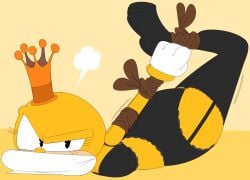 anthro anthrofied bee bondage bound cuphead_(game) deviantart female female_focus female_only gag gagged insects pac-man_eyes redstheatre restrained rumor_honeybottoms solo solo_female solo_focus tied tied_up