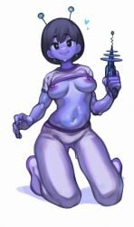 alien alien_girl character_request female lentiyay purple_skin tagme