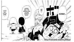 boruko boruto:_naruto_next_generations comic dialogue english_text hyuuga_hanabi kazamatsuri_moegi monochrome naruto naruto_(series) rule_63 sarutobi_konohamaru story text translated uzumaki_boruto